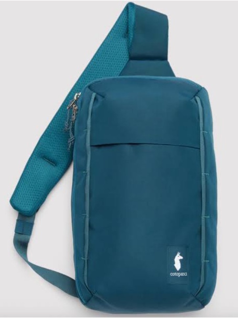 New Cotopaxi Teal Todo 8 L sling bag Backpack one shoulder padded strap and back
